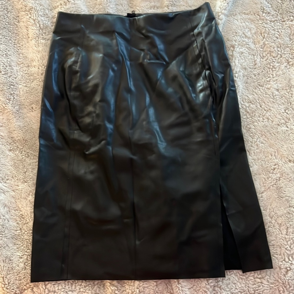 Black Leather skirt.